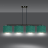 Lampa wisząca HILDE 4 BL GREEN Emibig 1051/4 zielony