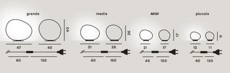 Lampa stołowa Foscarini 1680011G-10 Gregg grande tavolo