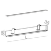 Lampa wpuszczana AQForm Rafter LED Recessed Biały Struktura