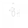 Kinkiet CIRCOLO LED XS Nowodvorski 10858 czarny