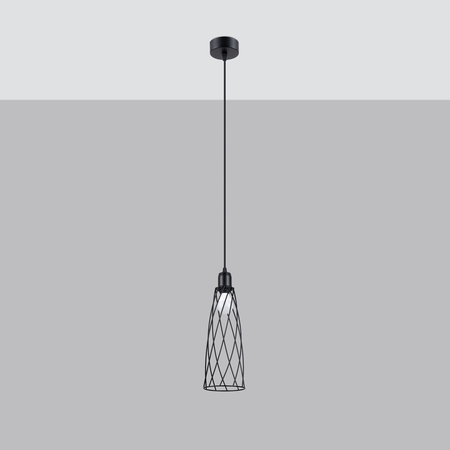 Sollux Lighting Lampa wisząca SUBA 3P czarna SL.1166