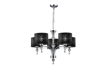 Lampa wisząca IMPRESS 5 Azzardo AZ0499 czarny/chrom