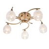 Lampa sufitowa Endon Lighting Boyer BOYER-5AB mosiądz