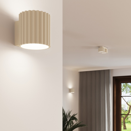 Sollux Lighting Plafon AURA 2 beżowy Gx53 SL.1793
