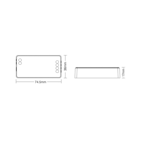 Eko-Light MI-LIGHT Kontroler SR2 2w1 MONO/CCT 12-24VDC 12A FUT035S+ PS-FUT035S+