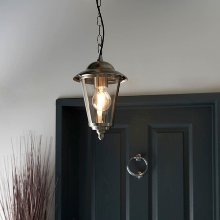Endon Lighting Lampa zewnętrzna wisząca YG-865-SS stalowy