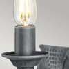 Kinkiet Elstead Lighting Saxon patyna SAX1-BLK-SIL