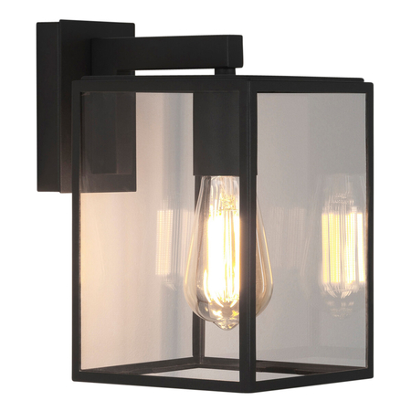 Kinkiet zewnętrzny Astro Box Lantern 270 1354003 Czarny z Teksturą