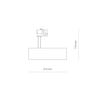 Lampa sufitowa Nowodvorski 8763 CTLS Milo LED 15W, 4000K