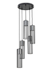 Sigma 33460 FOBIA 5 lampa wisząca koło czarny/srebrny