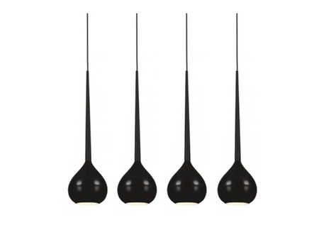 Lampa wisząca AGA 4 BLACK Azzardo AZ1067 czarny