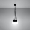 Sollux Lighting Lampa wisząca DIEGO 5 czarna SL.0574