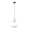 Lampa wisząca Italux Fosse PND-408817-1-HBR-WH Złoty