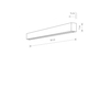 Kinkiet STRAIGHT WALL LED M Nowodvorski 7561 grafitowy
