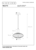 Lampa wisząca Lucide MALOTO 45386/30/62 złoty