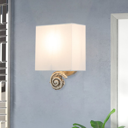 Kinkiet Elstead Lighting Swirl biały FB-SWIRL-1S-W