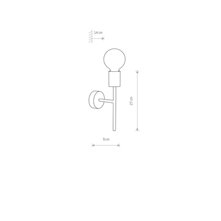 Kinkiet RADIUS Nowodvorski 7762 czarny