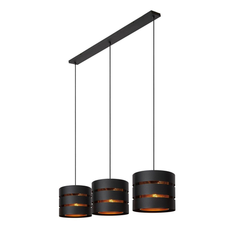 Lampa wisząca Lucide ROSAS 21433/03/30 czarny/złoty