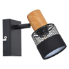Spot Italux SPL-90110-1 Czarny, drewno, tkanina