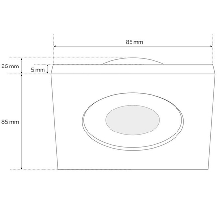 Lampa sufitowa Zuma Line EDO777336 OPIL LAMPA WPUSZCZANA BIAŁA