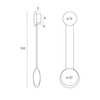 Kinkiet Maxlight W0327 czarny/chrom