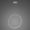 Lampa wisząca Ledowe Okręgi No.1 X 80cm 4k srebrna Dali