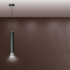 Lampa wisząca KIBO 1 BL/CHROME Emibig 643/1 czarny/chrom