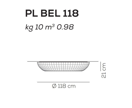 Plafon Axo Light Bell 118 Biały