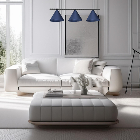 Milagro Lampa wisząca CAPITAL BLACK/NAVY BLUE 3XGX53 MLP1532 Niebieski