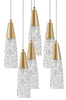Lampa wisząca Luces Exclusivas PENCO LE41744 mosiądz