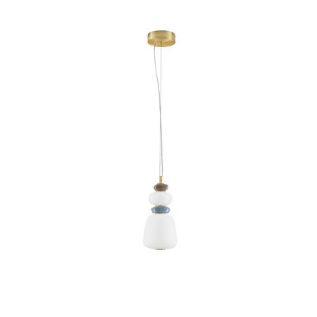 Lampa wisząca Luces Exclusivas FELANZO LE45240 złoty i odcienie złota, niebieski