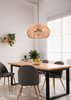 Lampa wisząca Trio 312200336 drewniany