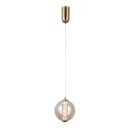 Lampa wisząca Italux PND-34359-S-HBR-AMB złoty