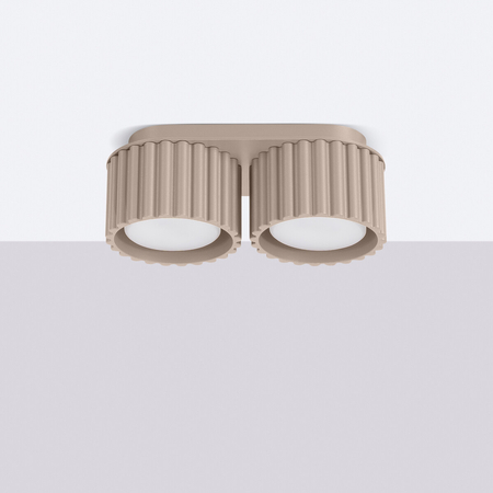 Sollux Lighting Plafon AURA 2 taupe Gx53 SL.1818
