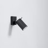 Sollux Lighting Kinkiet RING czarny z włącznikiem SL.1049