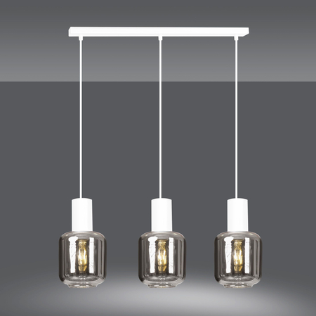 Lampa sufitowa INGVAR 3 WHITE Emibig 1015/3 biały/czarny