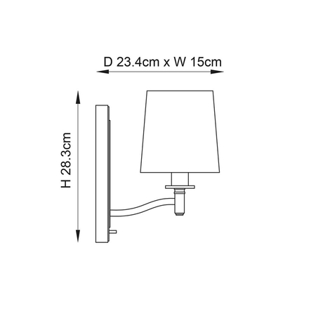 Kinkiet Endon Lighting Ortona 70246 mosiądz