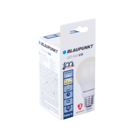Zestaw 10 sztuk - Blaupunkt Żarówki LED E27 6W barwa ciepła