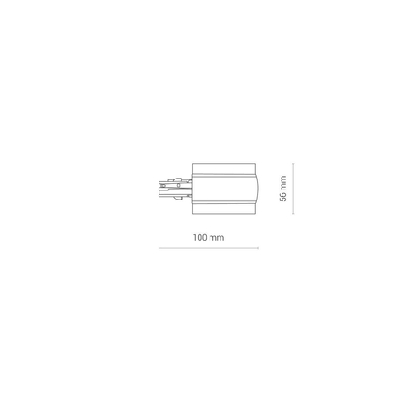 CTLS RECESSED POWER END CAP, RIGHT (PE-R) Nowodvorski 8691 biały