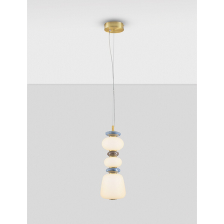 Lampa wisząca Luces Exclusivas FELANZO LE45241 złoty i odcienie złota, niebieski