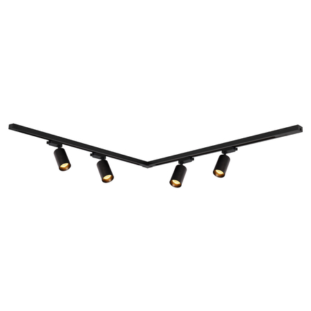Milagro Zestaw Pipe Track Czarny 4xGU10 1,5m ML1165 CZARNY