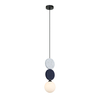 Lampa wisząca Italux PND-59779B-1S-MLTI Czarny, szary, niebieski