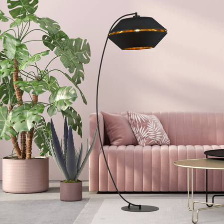 Lampa podłogowa PIANO LP Emibig 1183/LP czarny/złoty