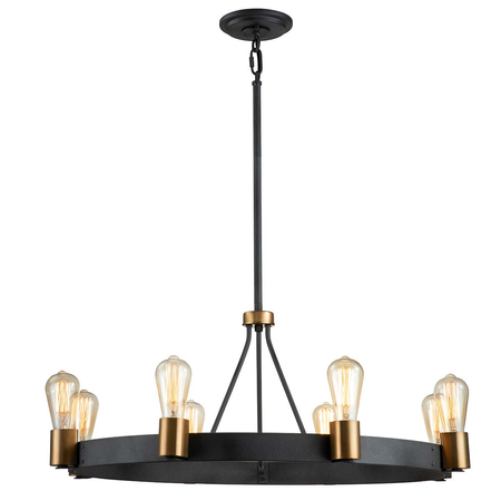 Lampa wisząca / Półplafon Silas - 8 źródeł światła Quintiesse QN-SILAS-8P-DZ