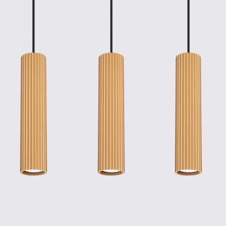 Sollux Lighting Lampa wisząca KARBON 3L złoty SL.1556