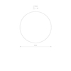 Kinkiet Nowodvorski RING TIMBER LED 11290 Ciemne drewno