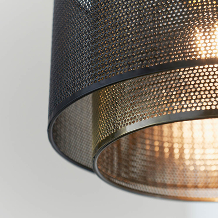 Lampa wisząca Endon Lighting Plexus 72831 czarny/mosiądz