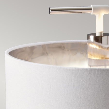 Lampa stołowa Elstead Lighting Balance biały/srebrny BALANCE-TL-WPN