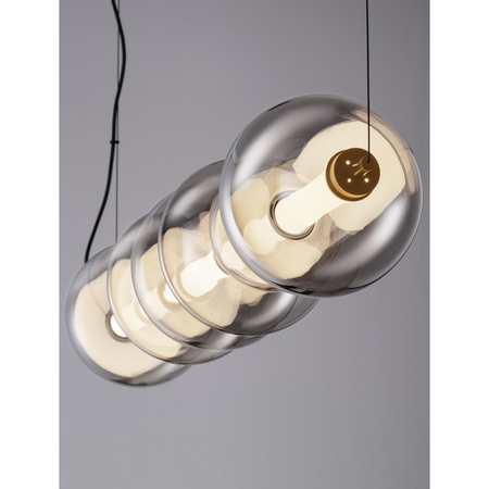 Lampa wisząca Luces Exclusivas LE44223 czarny, szary i odcienie szarości