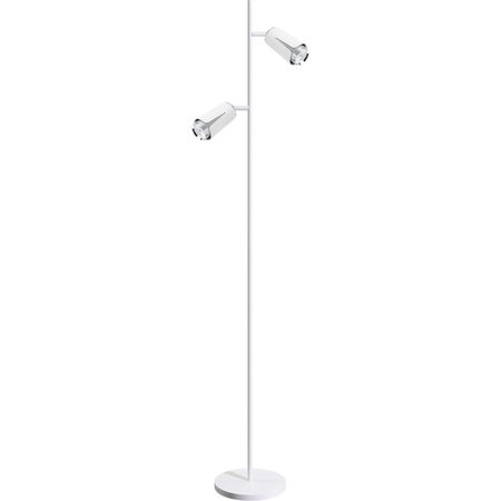 Milagro Flower Chrome Lampa Podłogowa 2xGU10 Biały ML0277 BIAŁY + CHROM